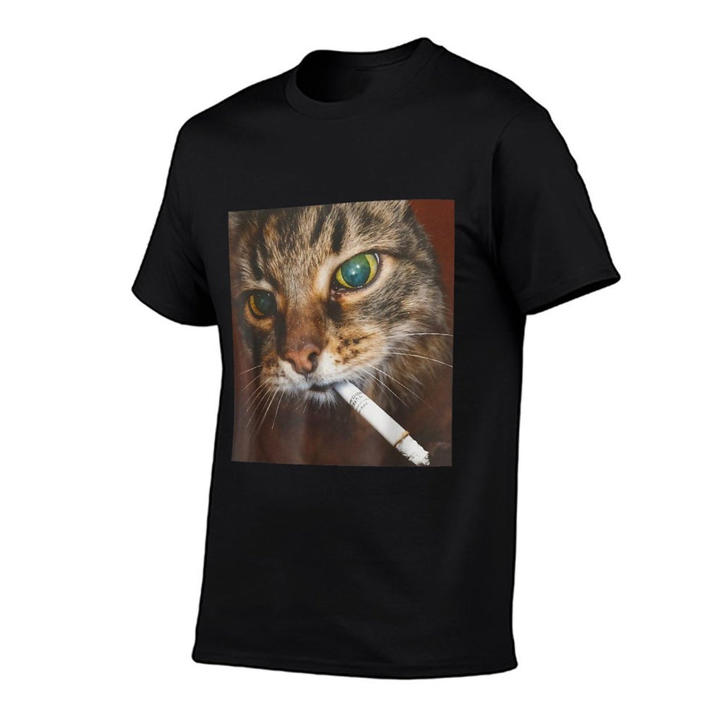 Funny Smoking Cat Meme  Stretchy T-Shirt