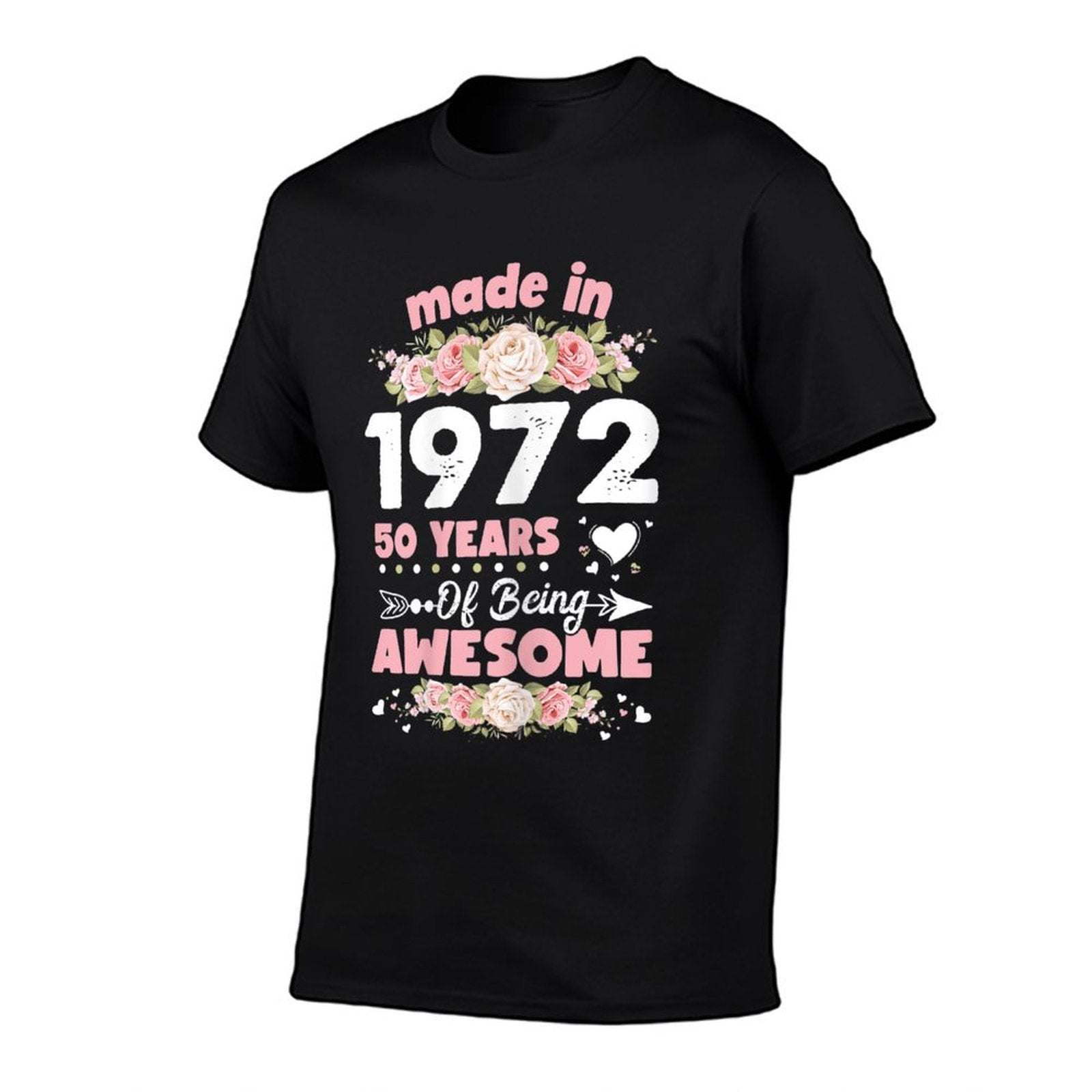 Womens 50 Years Old Gifts 50th Birthday Born in 1972 Women Girls  Relaxed-fit T-Shirt