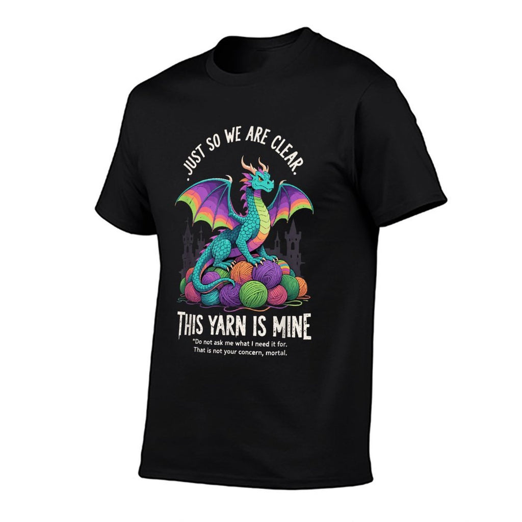 Vintage Funny Yarn Dragon Knitting Crochet Lover  Easy-care T-Shirt