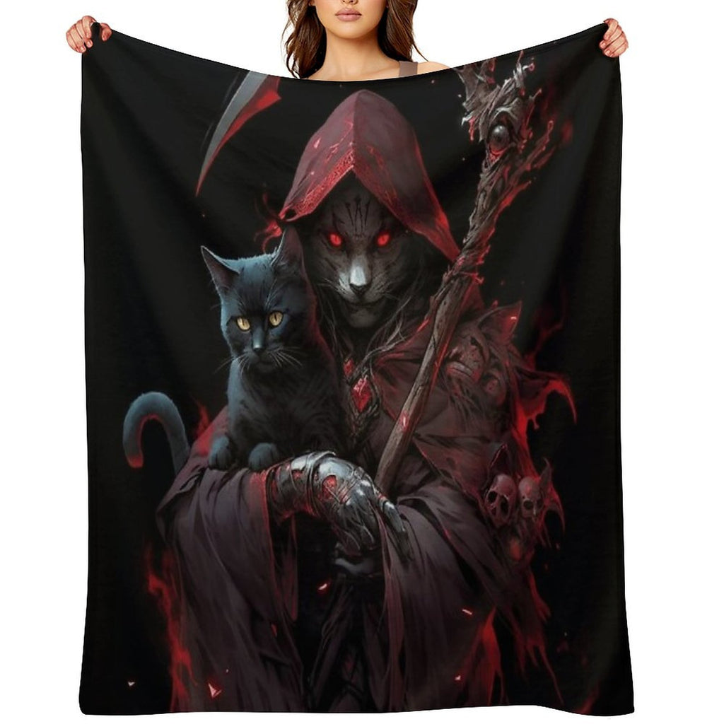 Grim Reaper All-season Throw Blanket