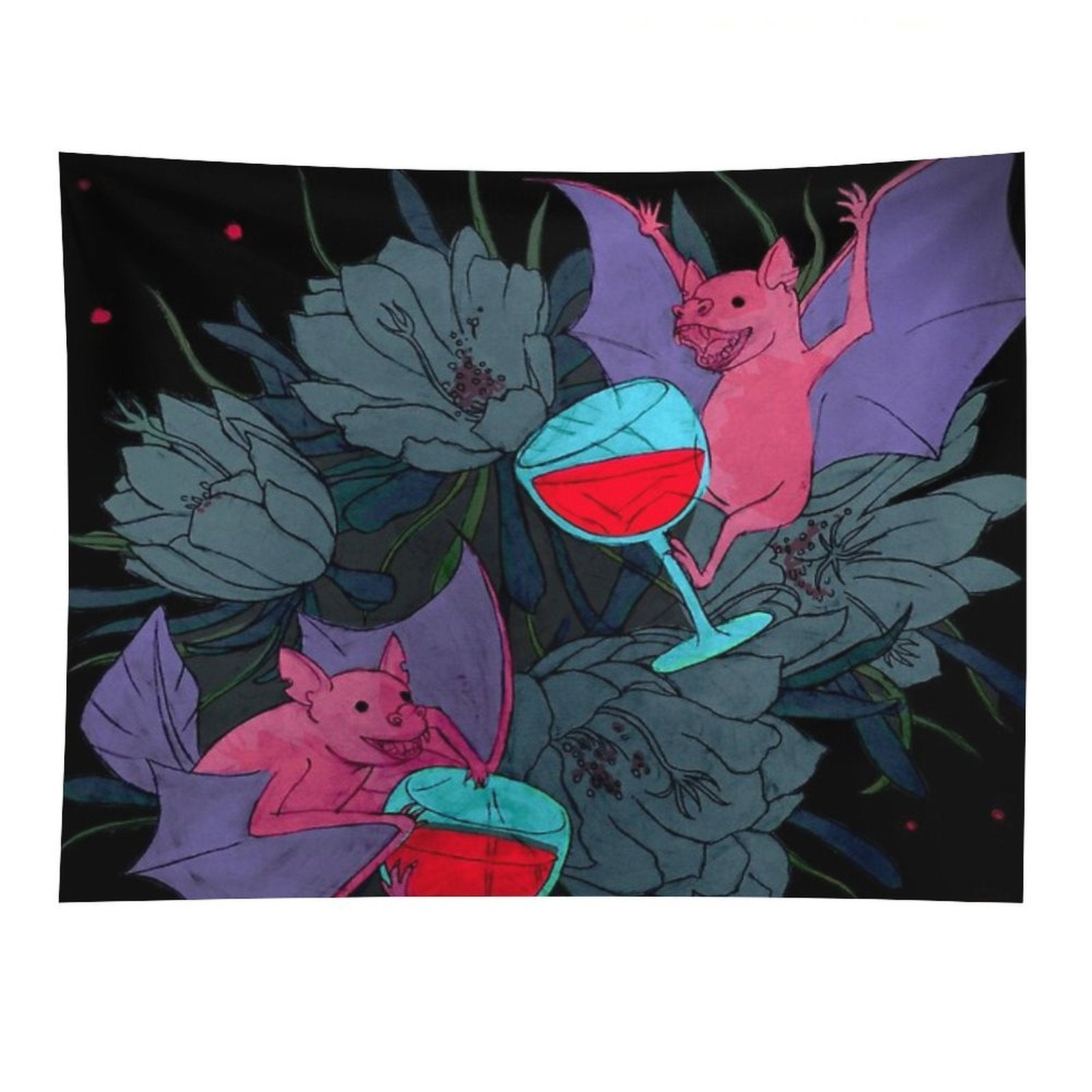 Party Bats Tapestry