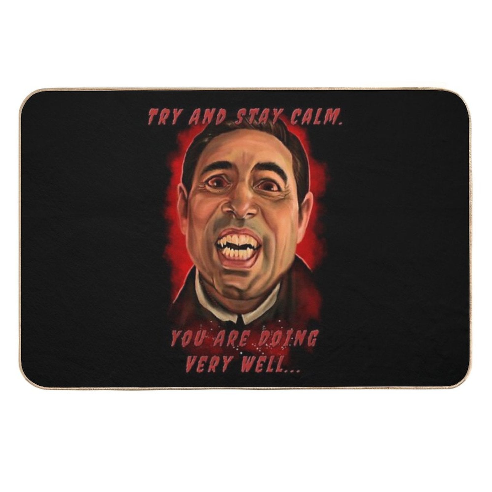 Claes Bang Dracula Painting 2 of 2  Slip-Resistant Bath Mat