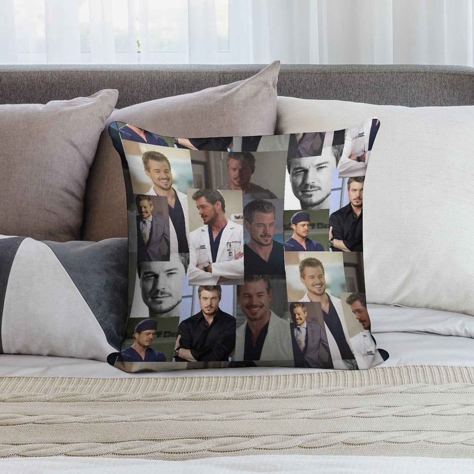 Mark Sloan Soft Anti-Pilling Throw Pillow