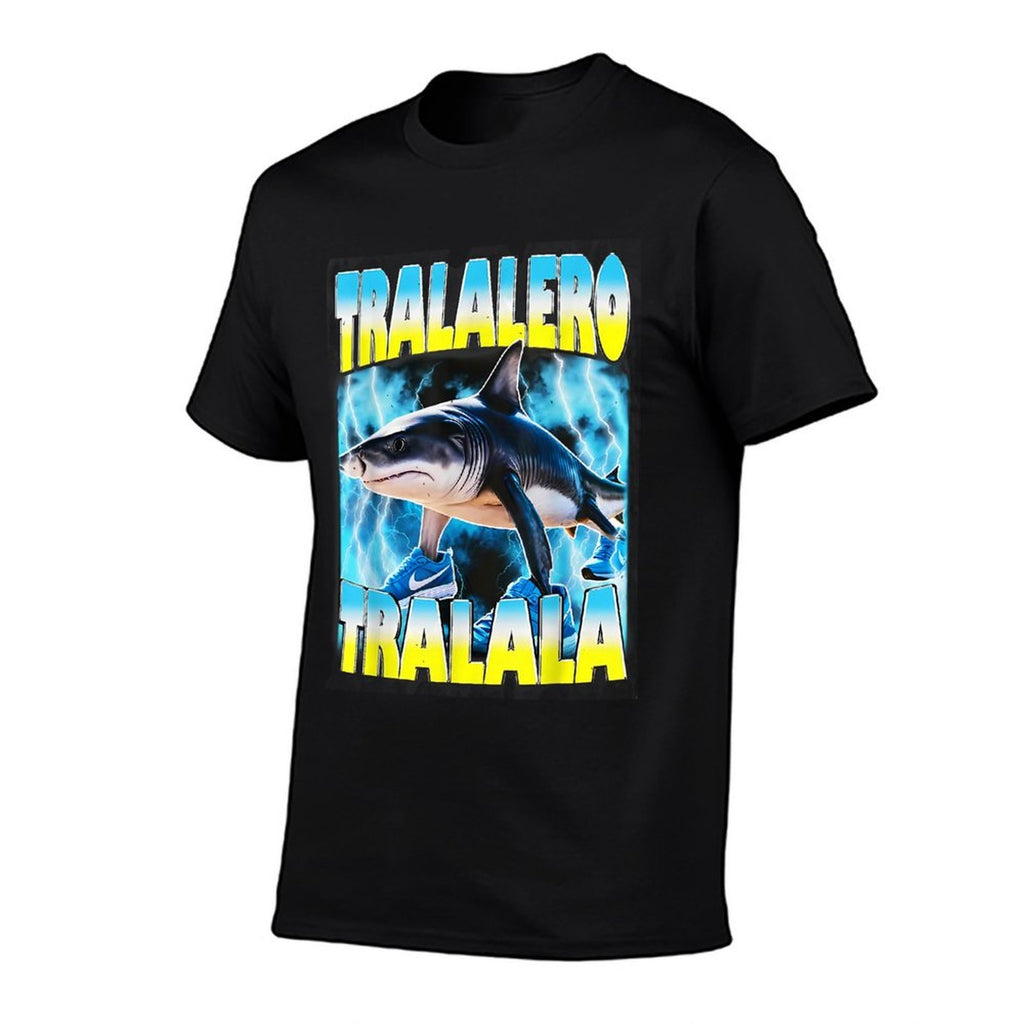 Tralalero Tralala Shark Meme Italian Brainrot Women Men Kids  Wrinkle-resistant T-Shirt
