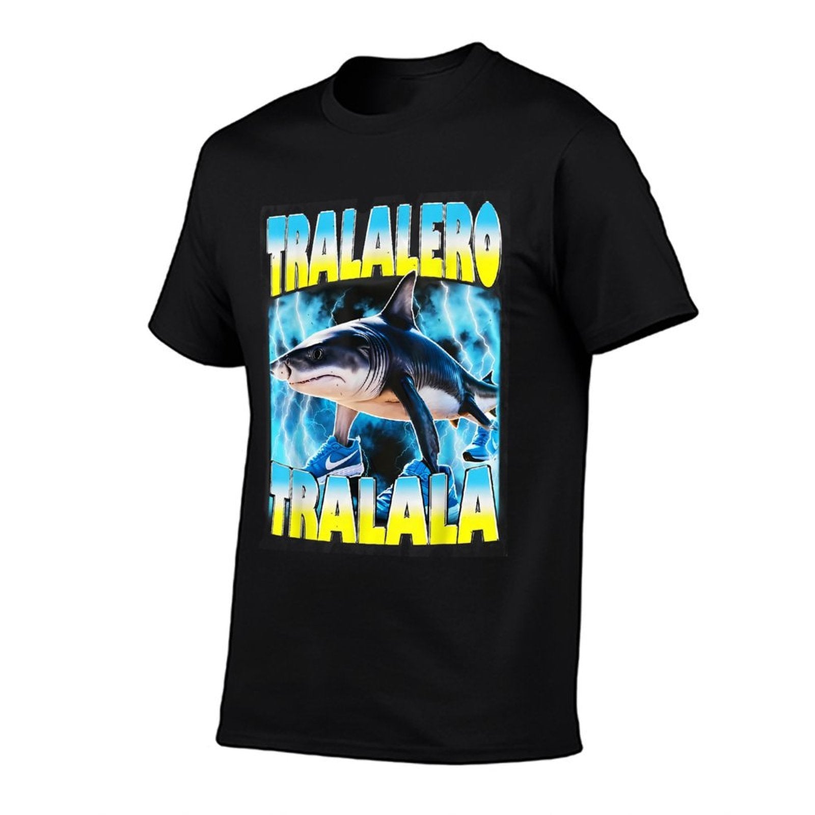 Tralalero Tralala Shark Meme Italian Brainrot Women Men Kids  Wrinkle-resistant T-Shirt