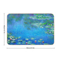 Claude Monet Water Lilies Color-Enhanced  Pet-Safe Bath Mat