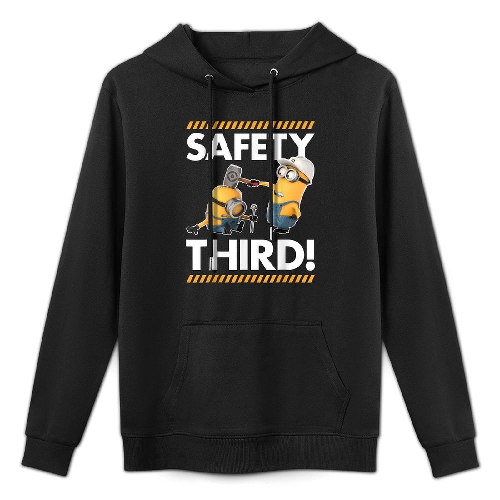 Despicable Me Minions Safety Third Graphic Shrink-Resistant Hoodie