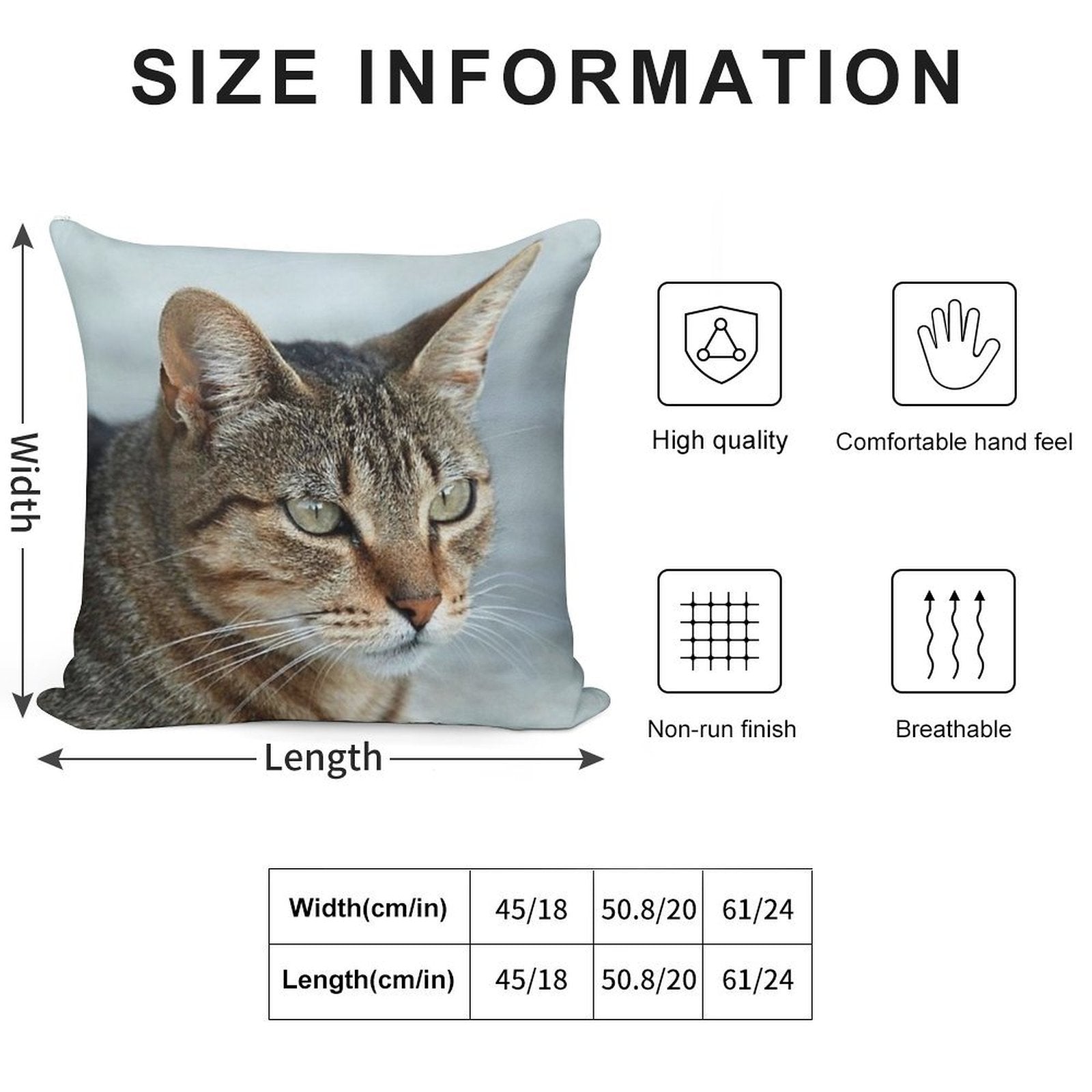 Stunning Tabby Cat CloseUp Photo Portrait Soft Bedroom Essential Throw Pillow