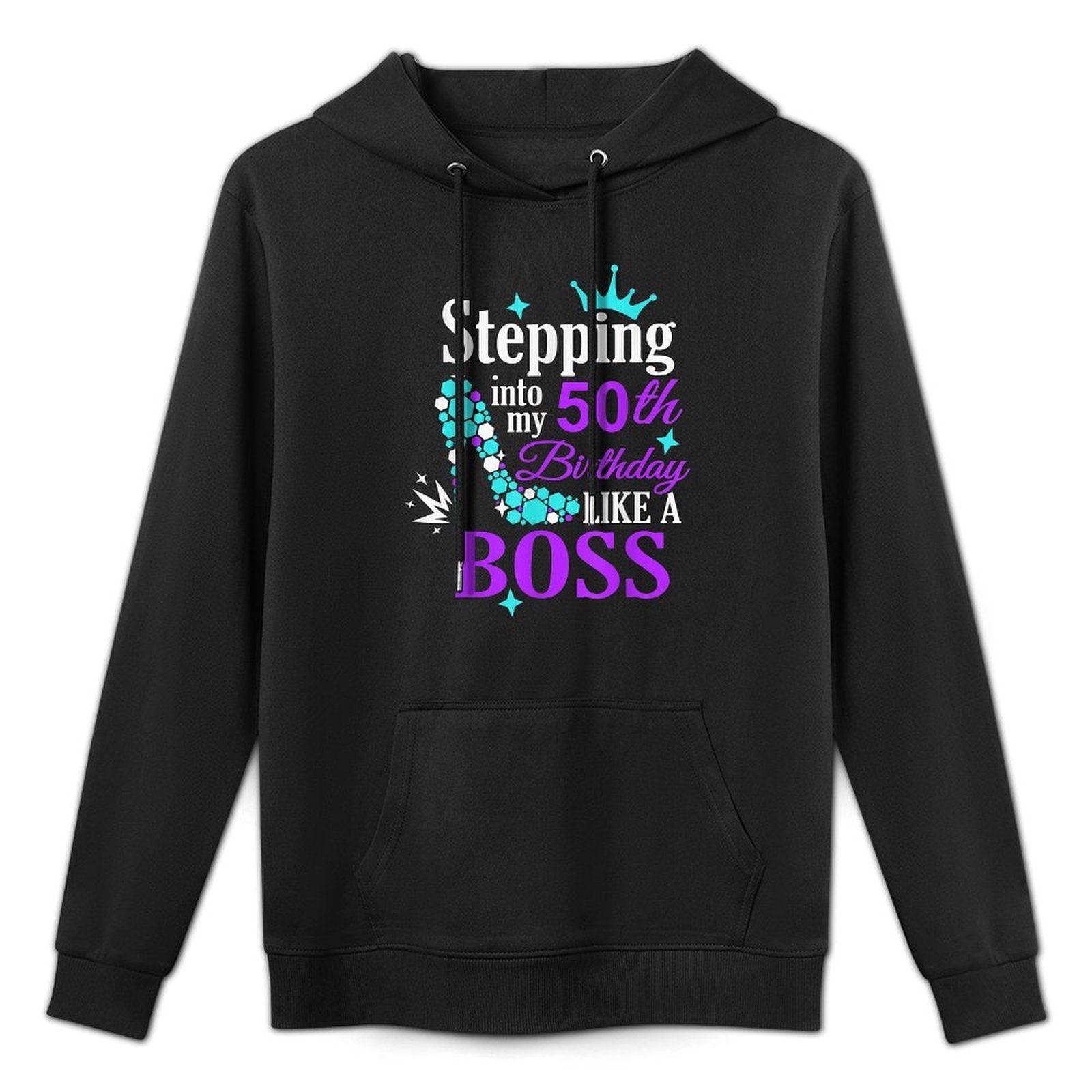 50th Birthday Gift for Her Gift For Girl Party Fun Years Old Relaxed Fit Hoodie
