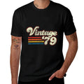 Vintage 1979 Birthday  Rolled Sleeves T-Shirt