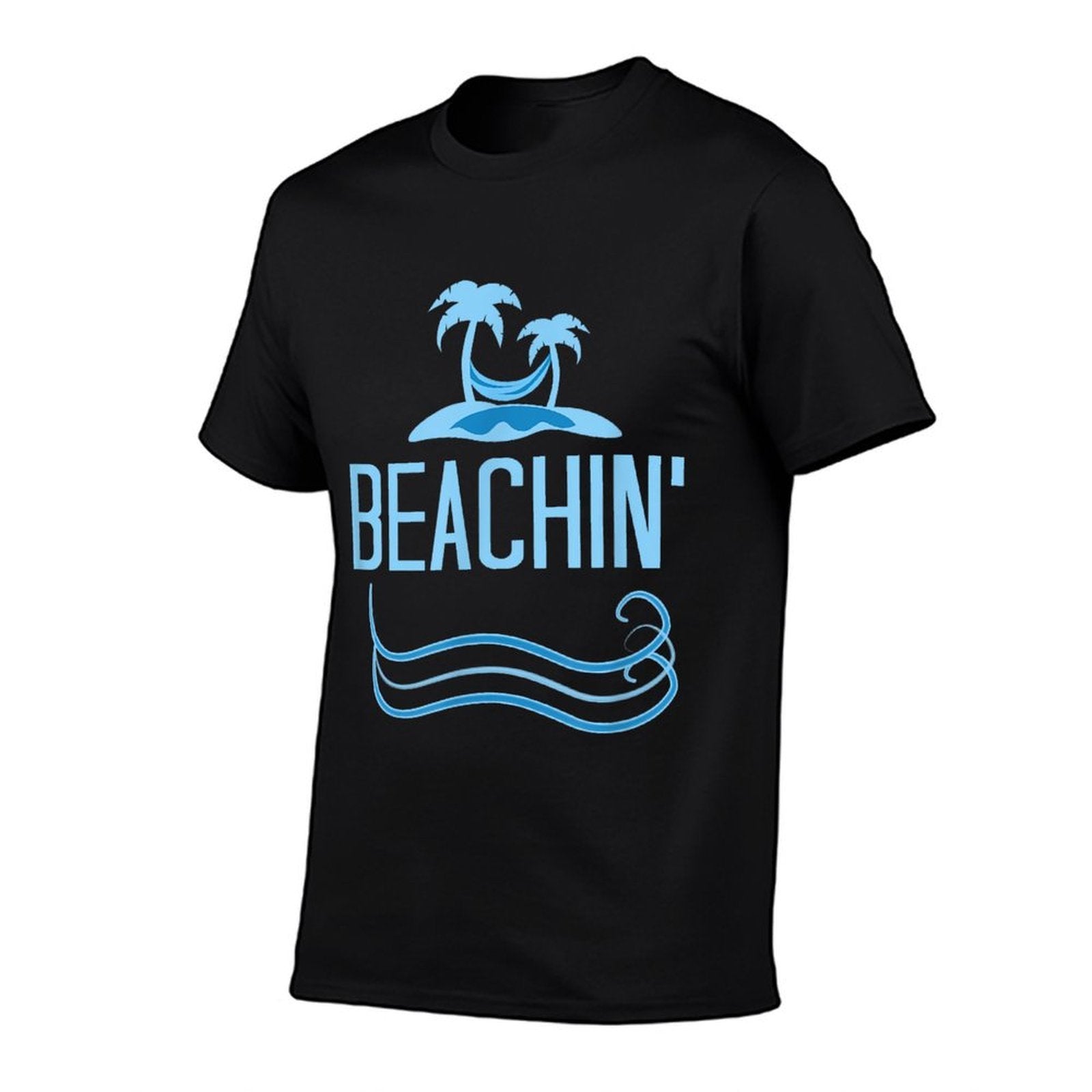 Beachin Funny Beach Theme Men Women Adults  Wrinkle-resistant T-Shirt
