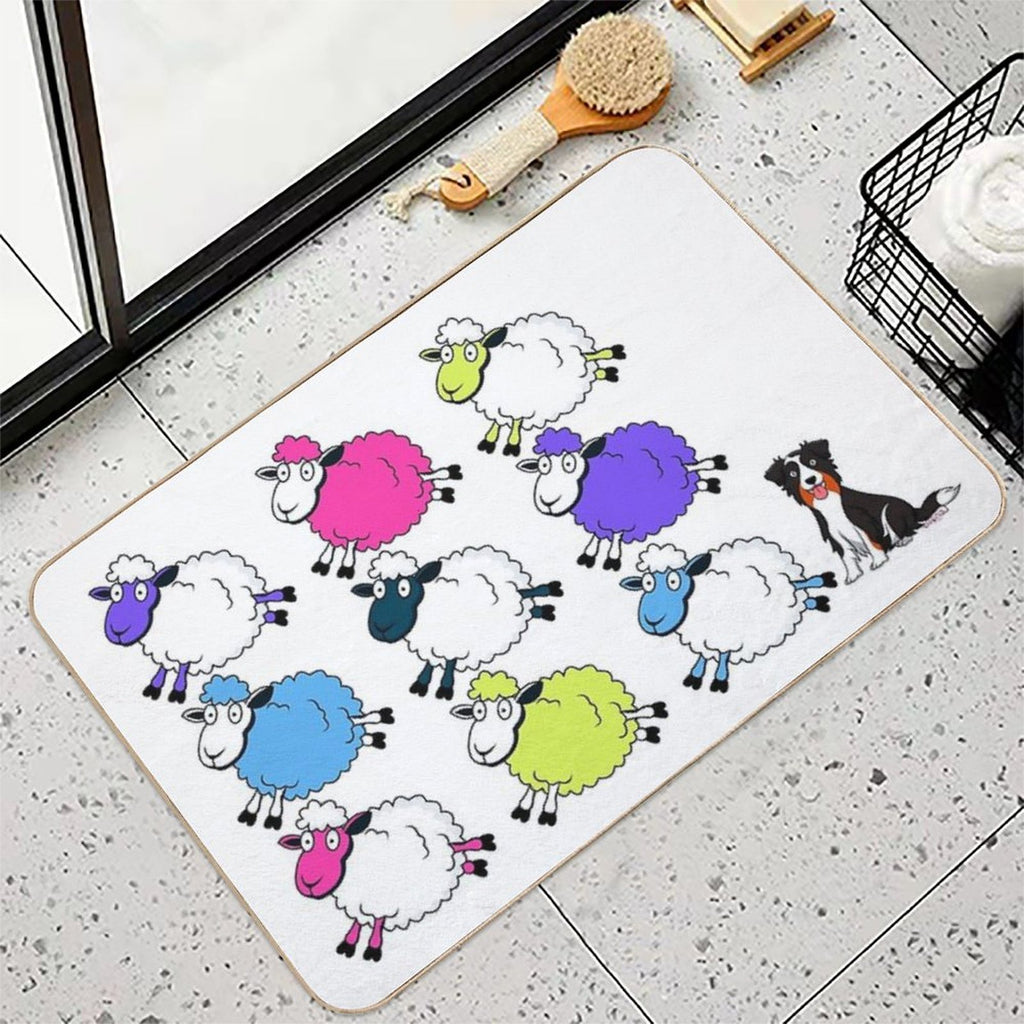 Unique Sheep  Stain-Proof Bath Mat