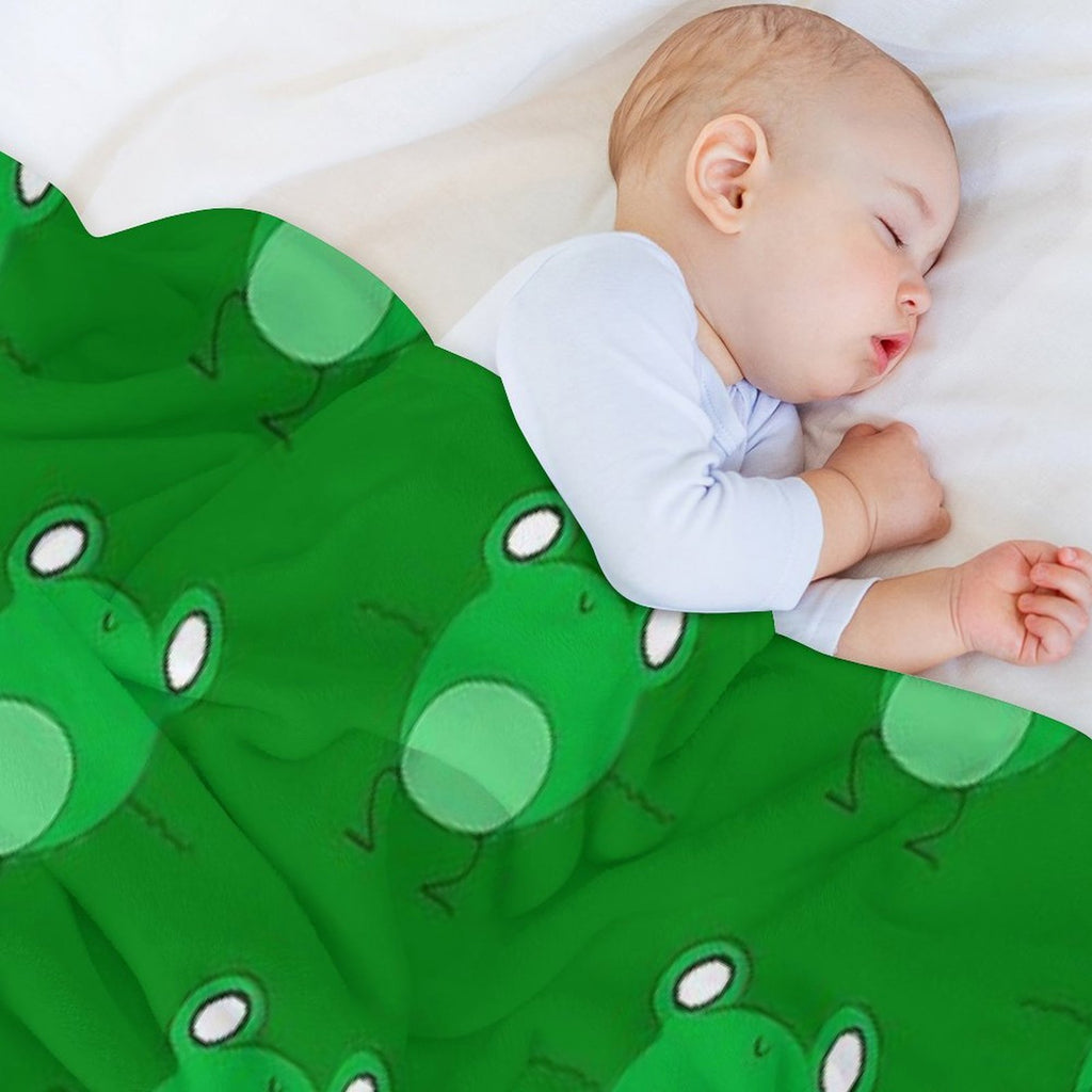 Frog Dancing Eco-conscious Throw Blanket