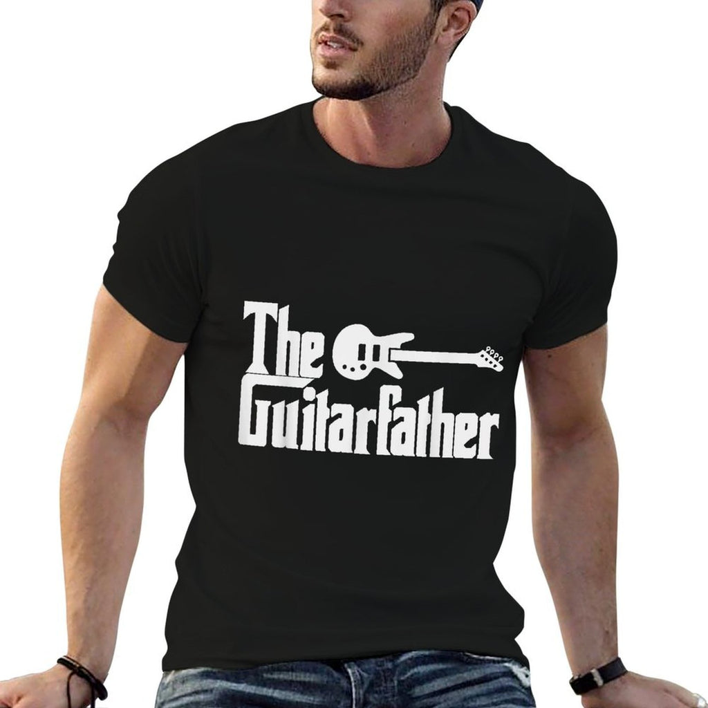 Fathers Day The Guitar-father Musician Guitarist Dad Gift  Summer-ready Fabric T-Shirt