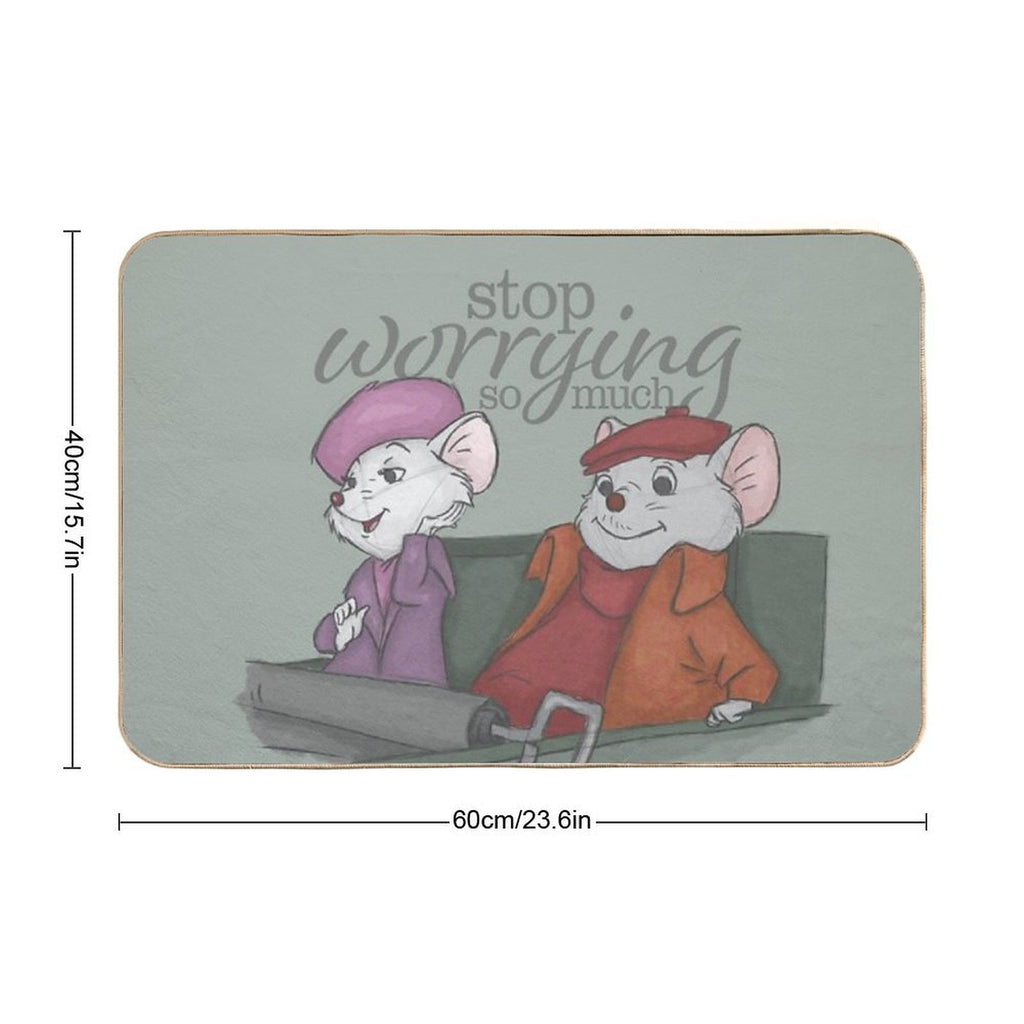 Worrying  Easy To Clean Bath Mat