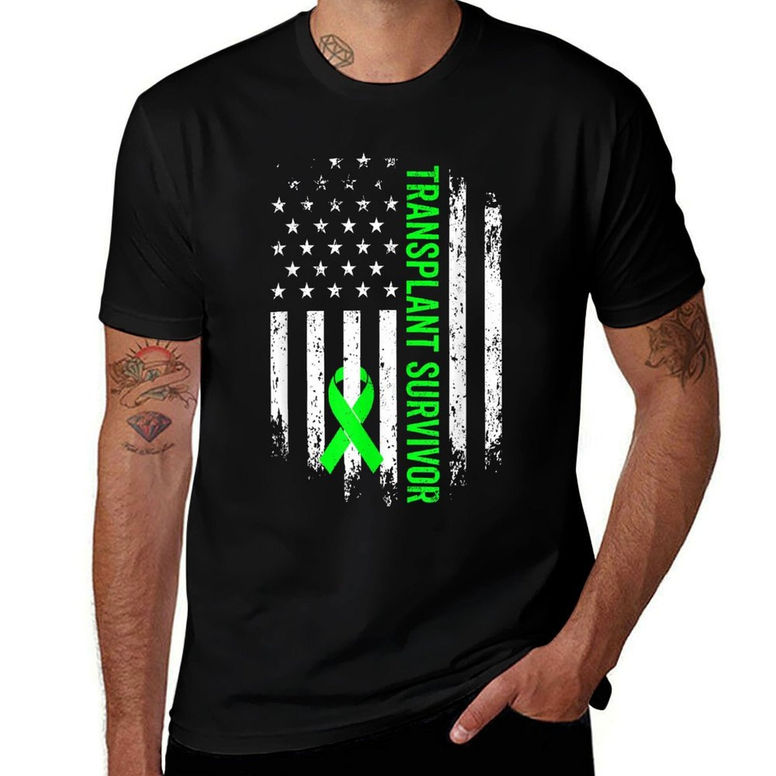 Transplant Survivor Warrior Liver Kidney Organ Recipient  Odor-resistant T-Shirt