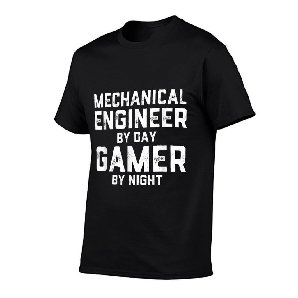Mechanical Engineer By Day Gamer By Night Meme For Engineers  Oversized Silhouette T-Shirt