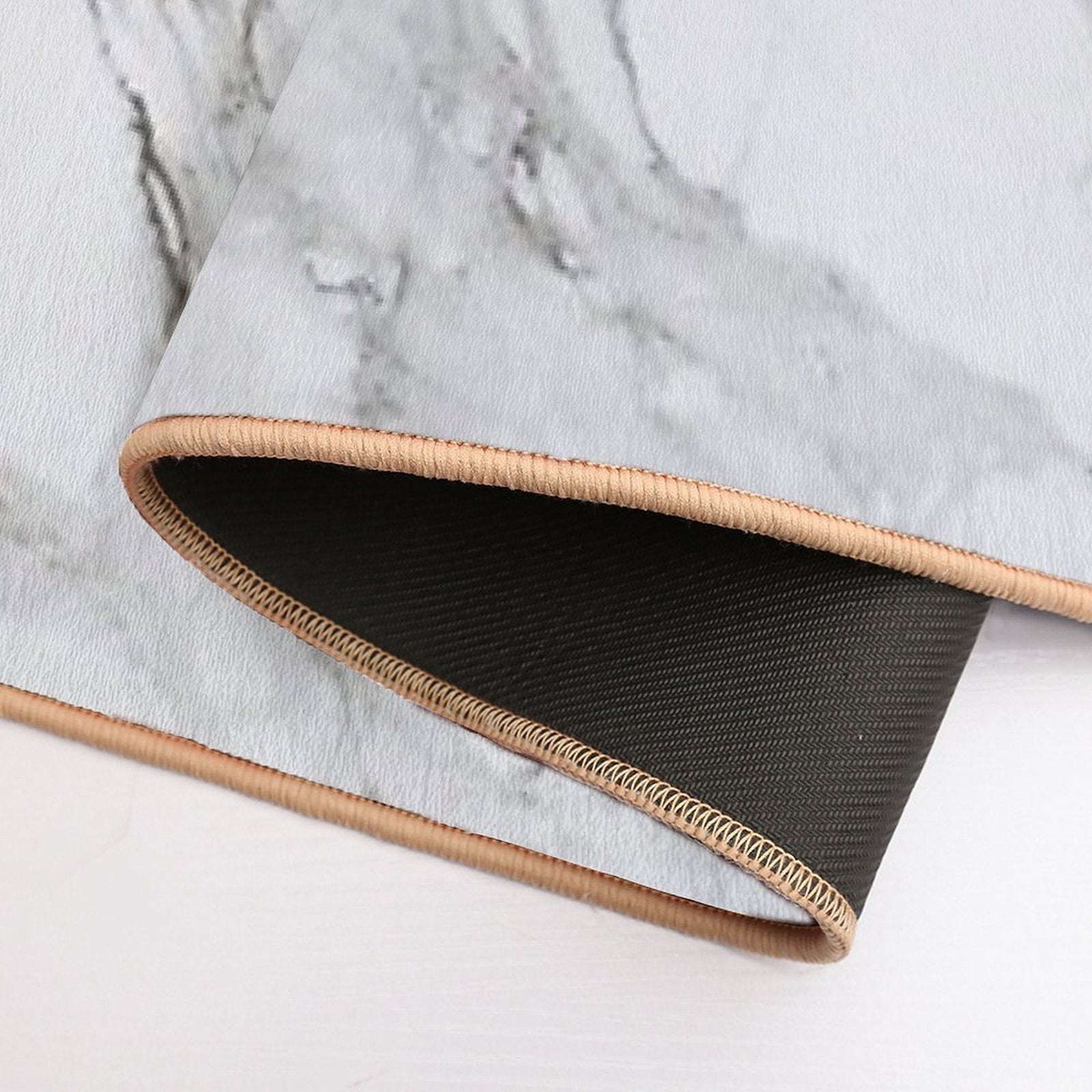 Get Naked Grey Marble Minimalist Design  Versatile Bath Mat