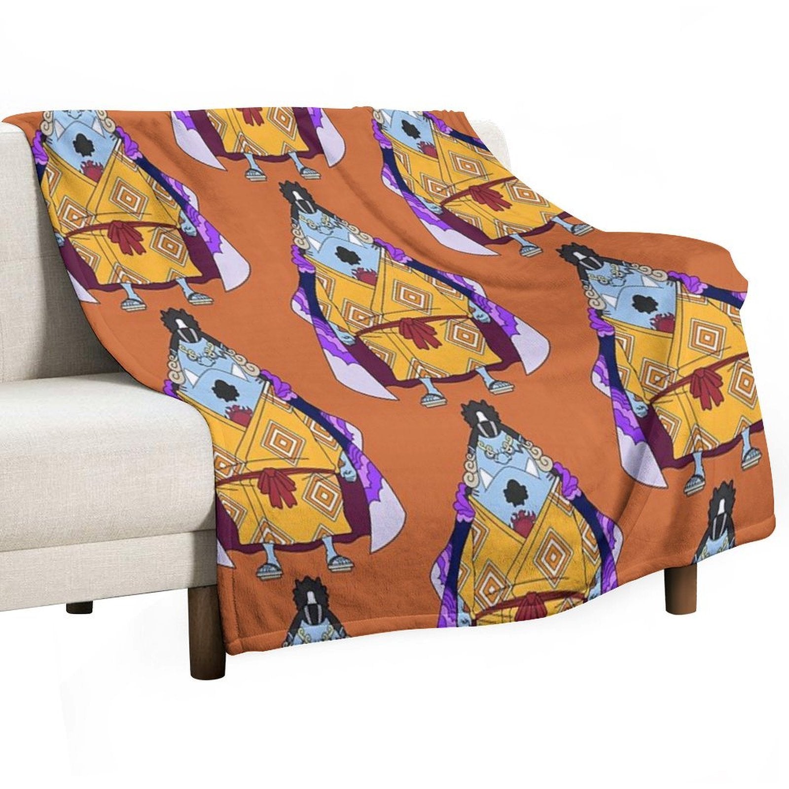 Jinbe (Wanokuni) Anti-pilling Throw Blanket