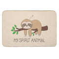 Sloth, My Spirit Animal  Repositionable Bath Mat