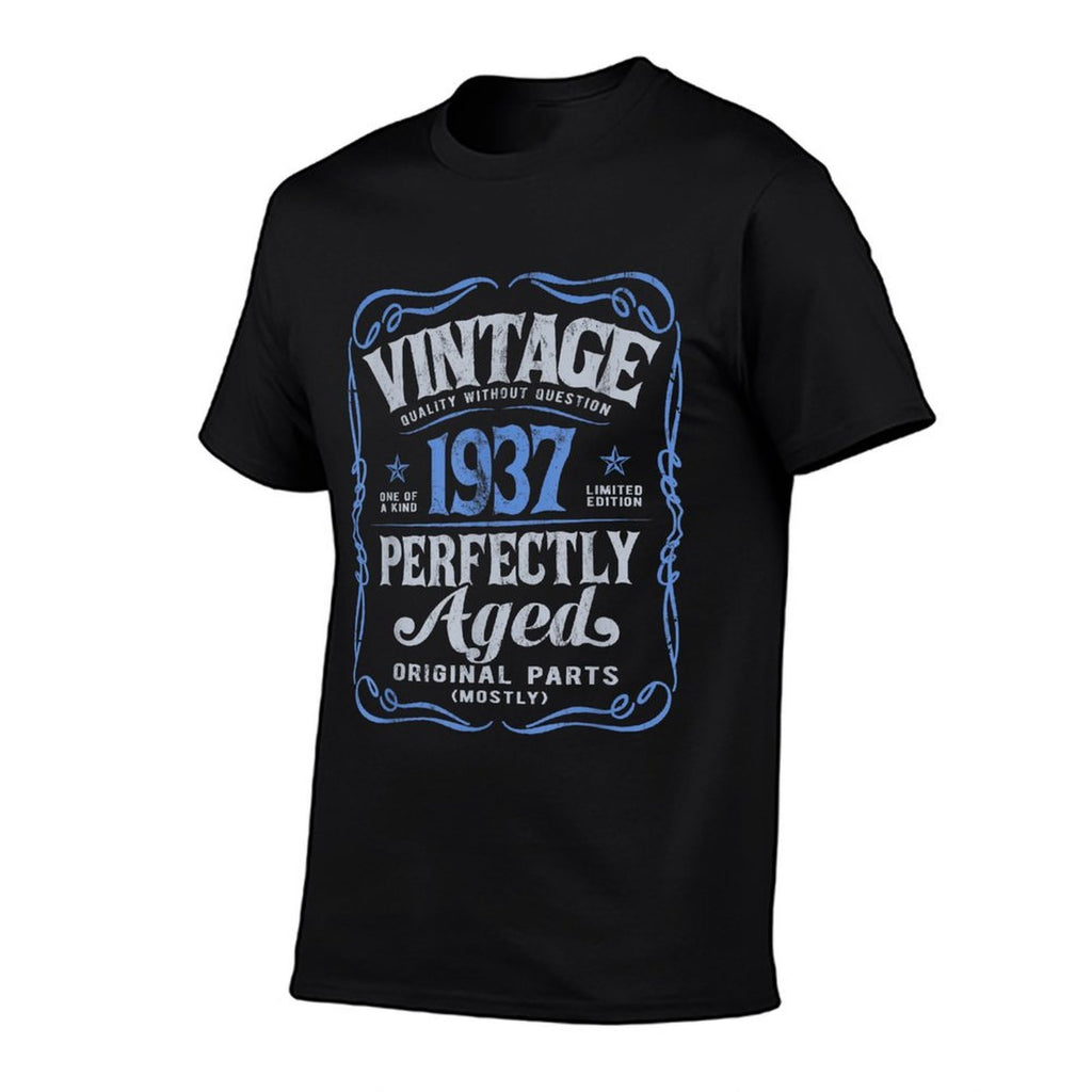 Vintage Born In 1937 Classic 88th Birthday  Cotton T-Shirt