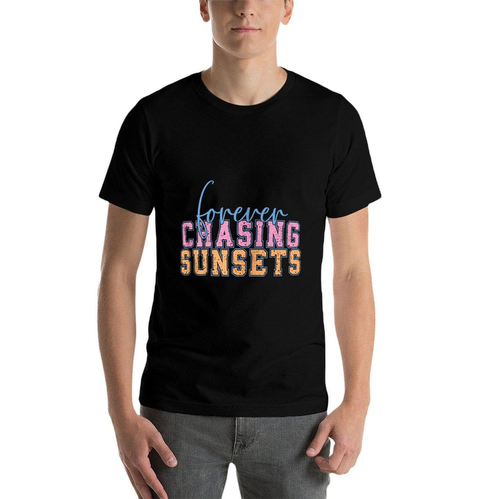 Forever Chasing Sunsets Adventure Vibes Zip  Vintage-inspired T-Shirt