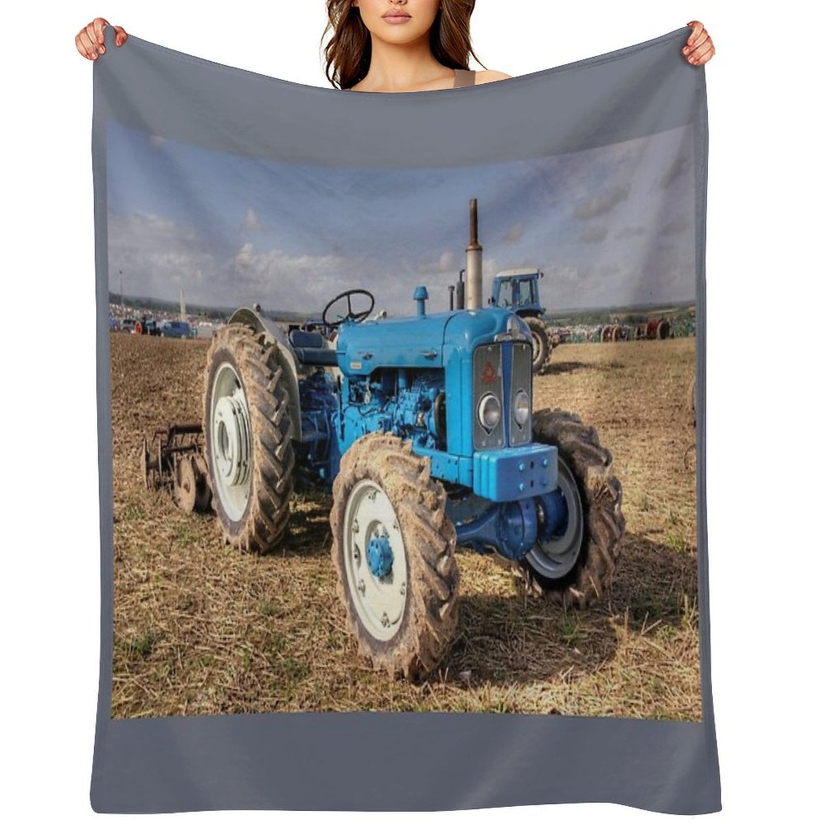 Roadless Tractor Gift-ready Throw Blanket