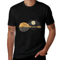 Mandolin Men Country Music Tshirt Moon Bluegrass  Ribbed Collar T-Shirt
