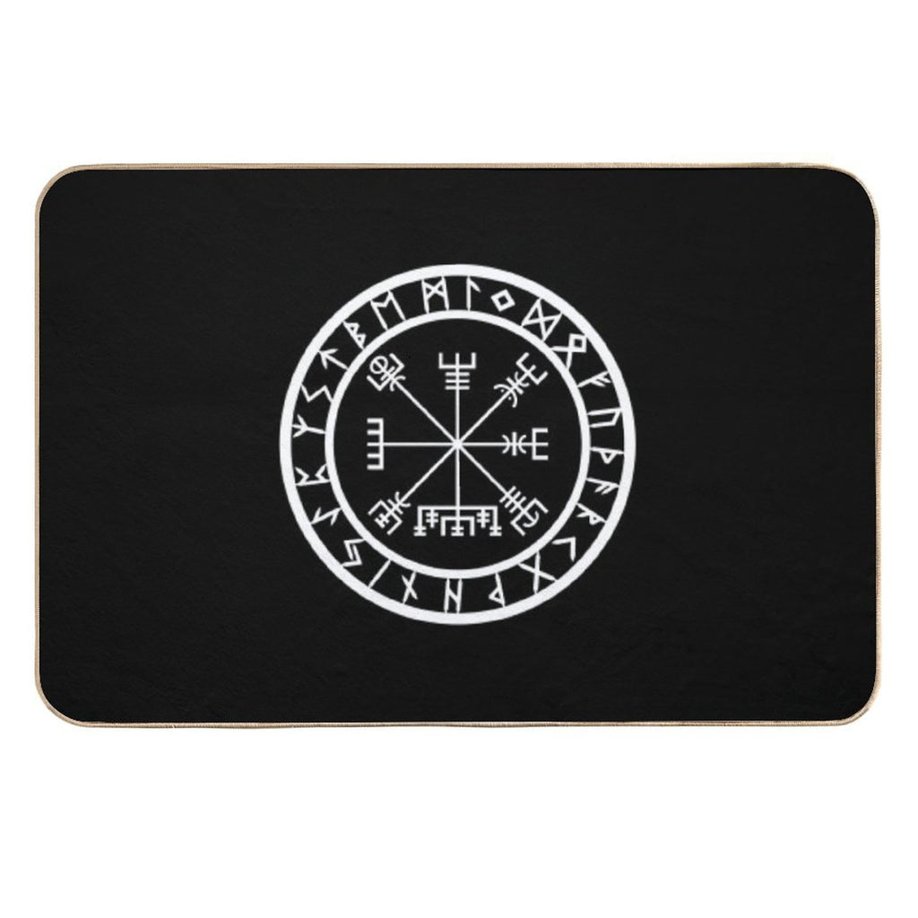 Vegvisir  Rune Circle (Variant II)  Non-Slip Bath Mat
