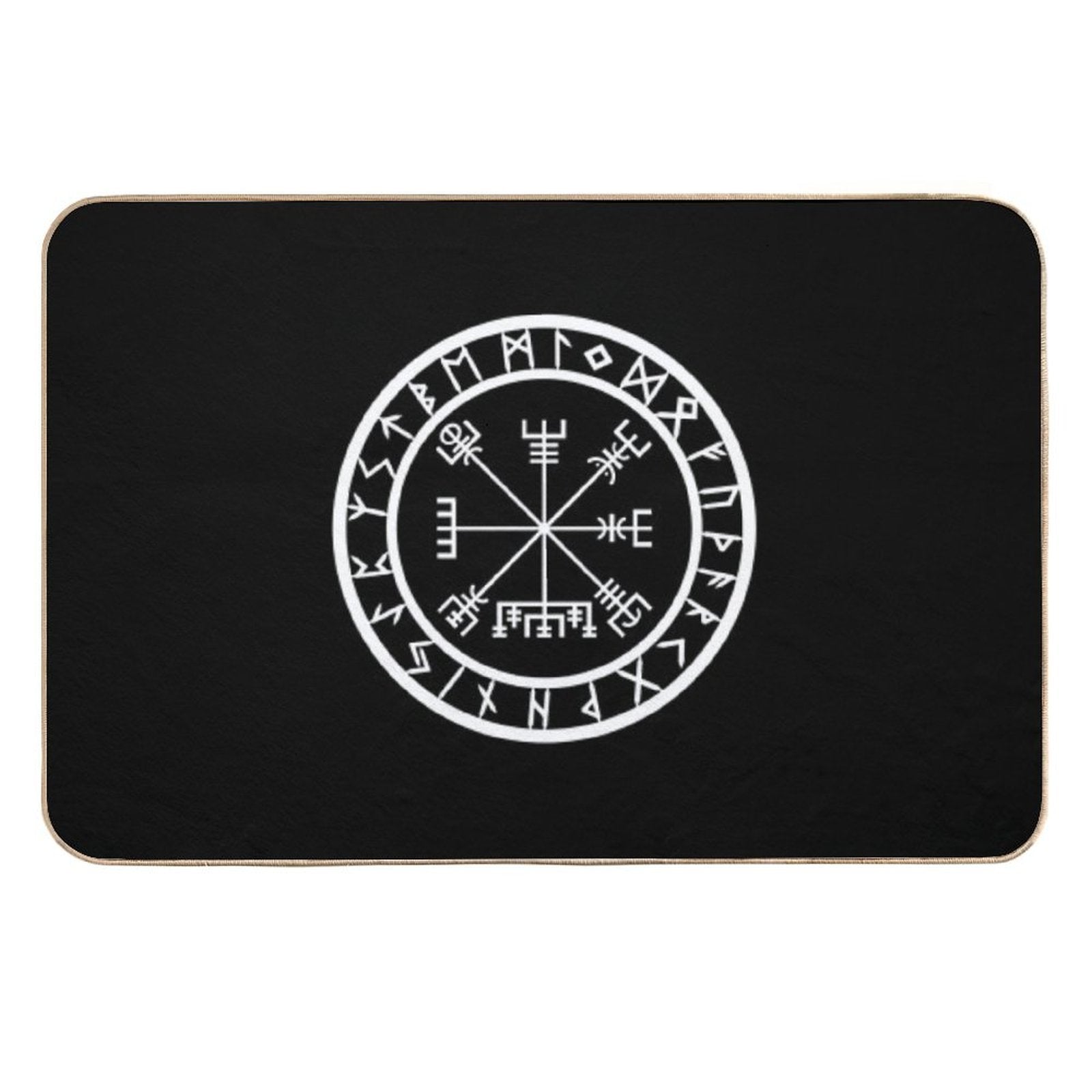 Vegvisir  Rune Circle (Variant II)  Non-Slip Bath Mat