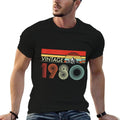 Vintage 1980 Funny 40 Years Old Boys And Girls 40th Birthday  High-quality Stitching T-Shirt