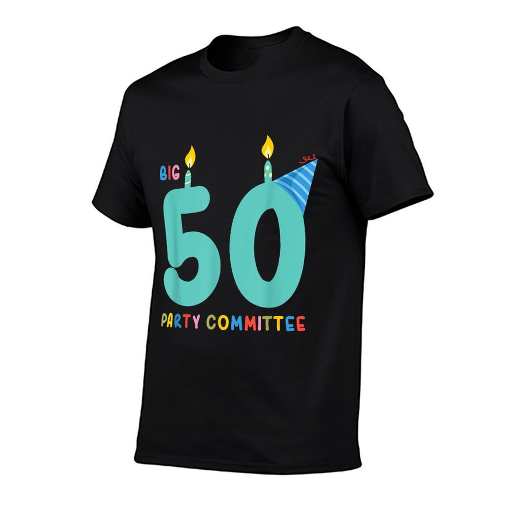 Big 50 Party Committee Over The Hill 50th Birthday Party  Cotton T-Shirt