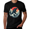 Vintage Japanese Kaiju Monster The Great Wave Off Kanagawa  Classic T-Shirt