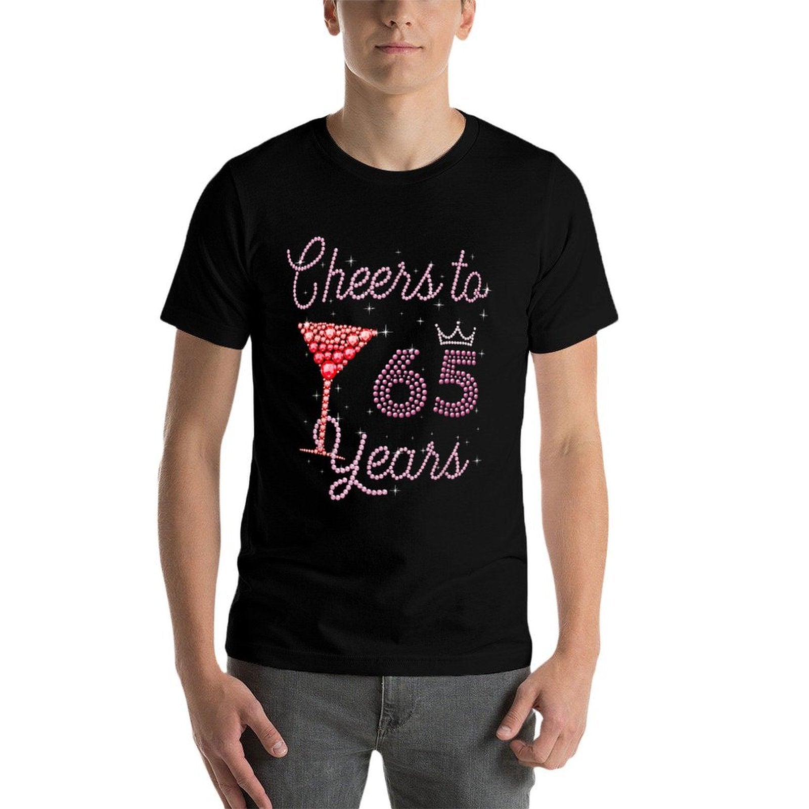 Cheers To 65 Years 65th Birthday 65 Years Old Bday  Moisture-wicking T-Shirt