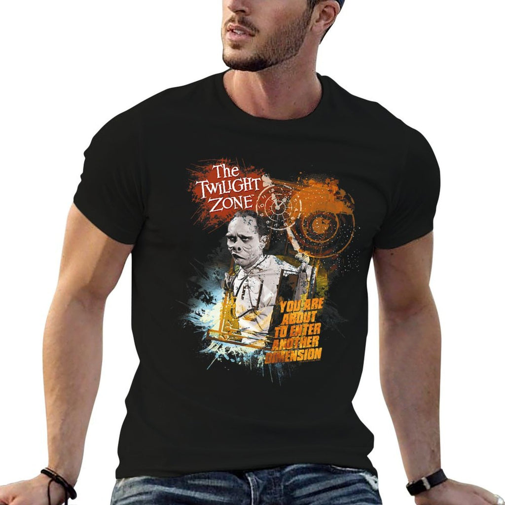 Twilight Zone Enter At Own Risk Premium  Heathered Texture T-Shirt
