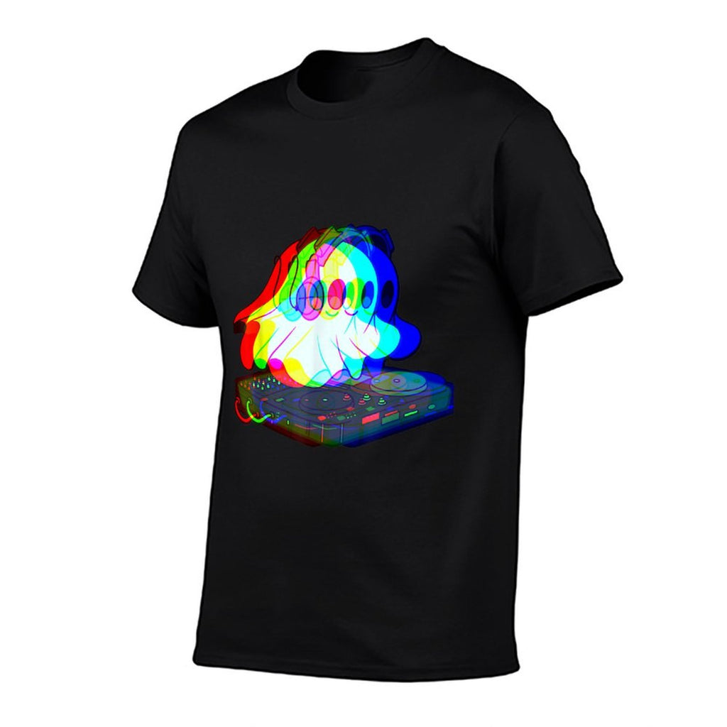 House Music Ghost Halloween Techno Rave Halloween Party  Graphic-printed T-Shirt