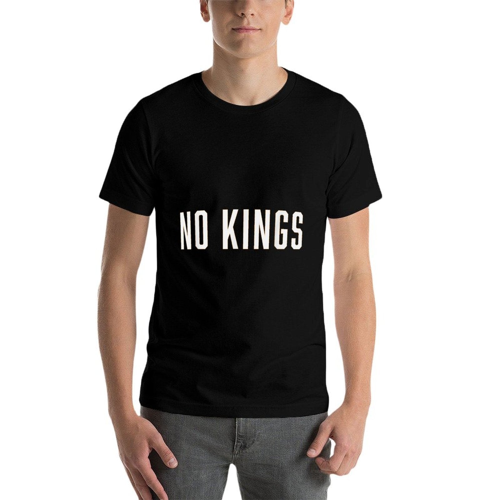 NO KINGS Free Speech And Protest Graphic  Wrinkle-resistant T-Shirt
