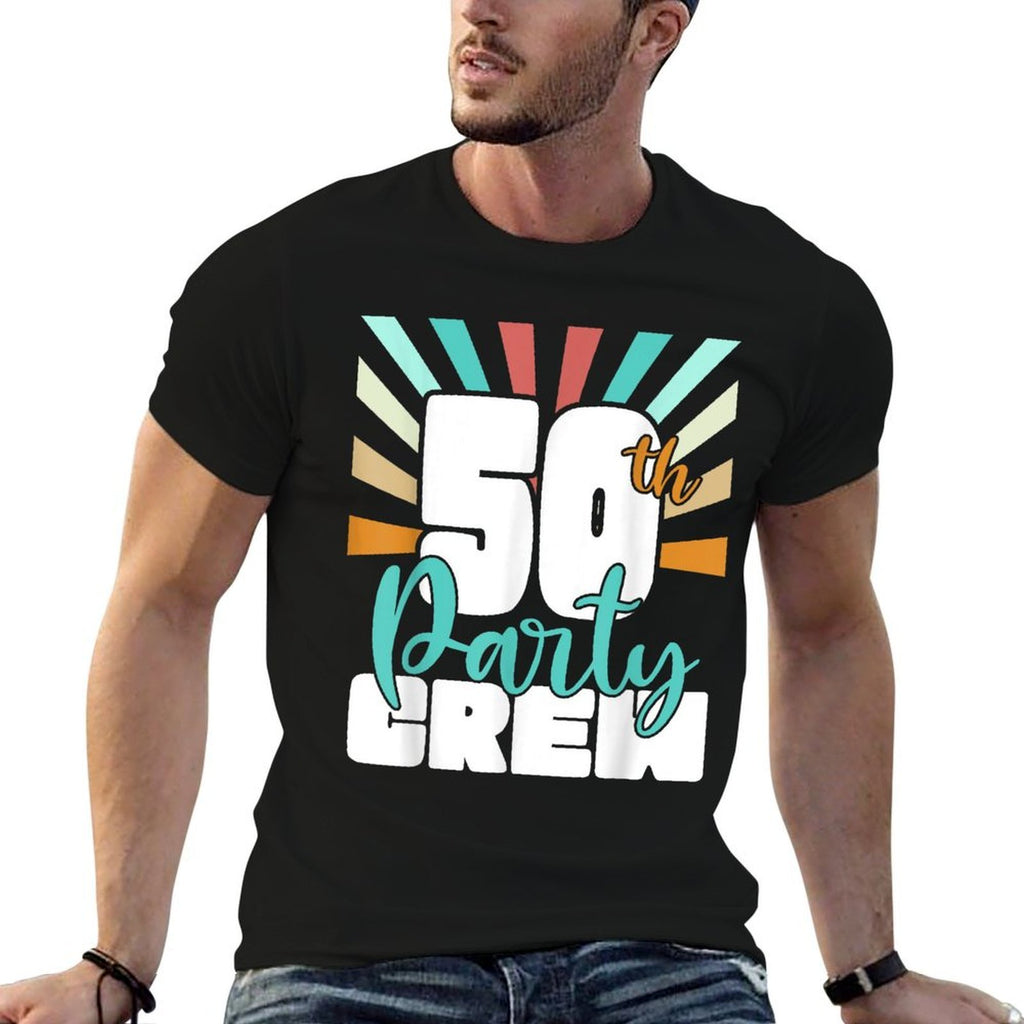50th Party Crew Birthday Squad Funny 50 Year Old Birthday  Eco-friendly Material T-Shirt
