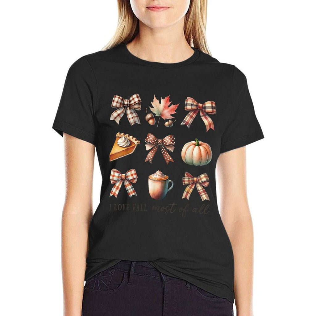 I Love Fall Happy Thanksgiving Autumn Vibes Fall Girl  Affordable Price T-Shirt