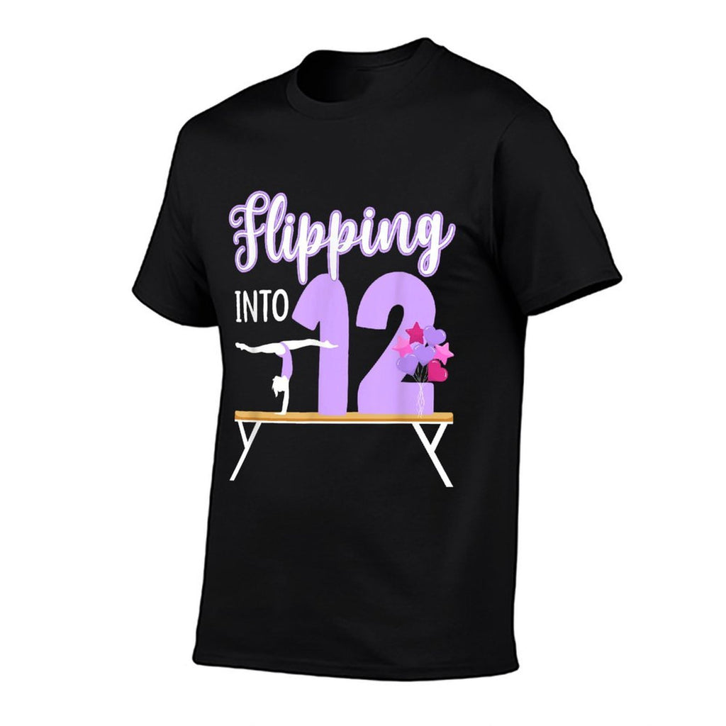 12th Gymnastics Birthday Twelve Year Old Gymnast Girl  Summer-ready Fabric T-Shirt