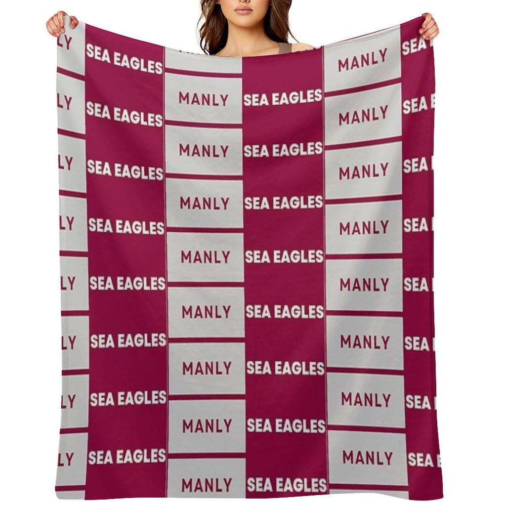 Manly Sea Eagles Rugby League Comfort Throw Blanket