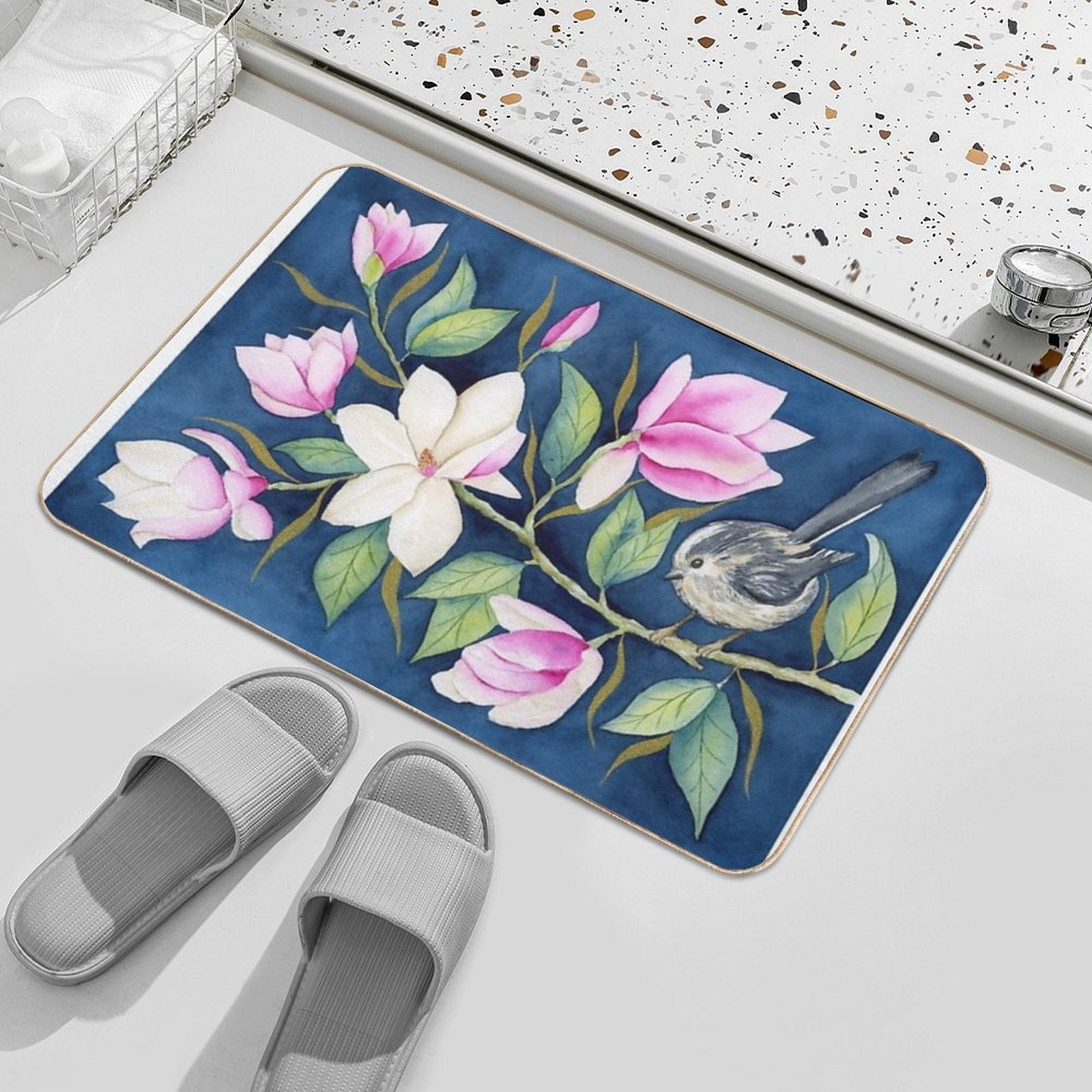 Magnolia  Fade-Resistant Bath Mat