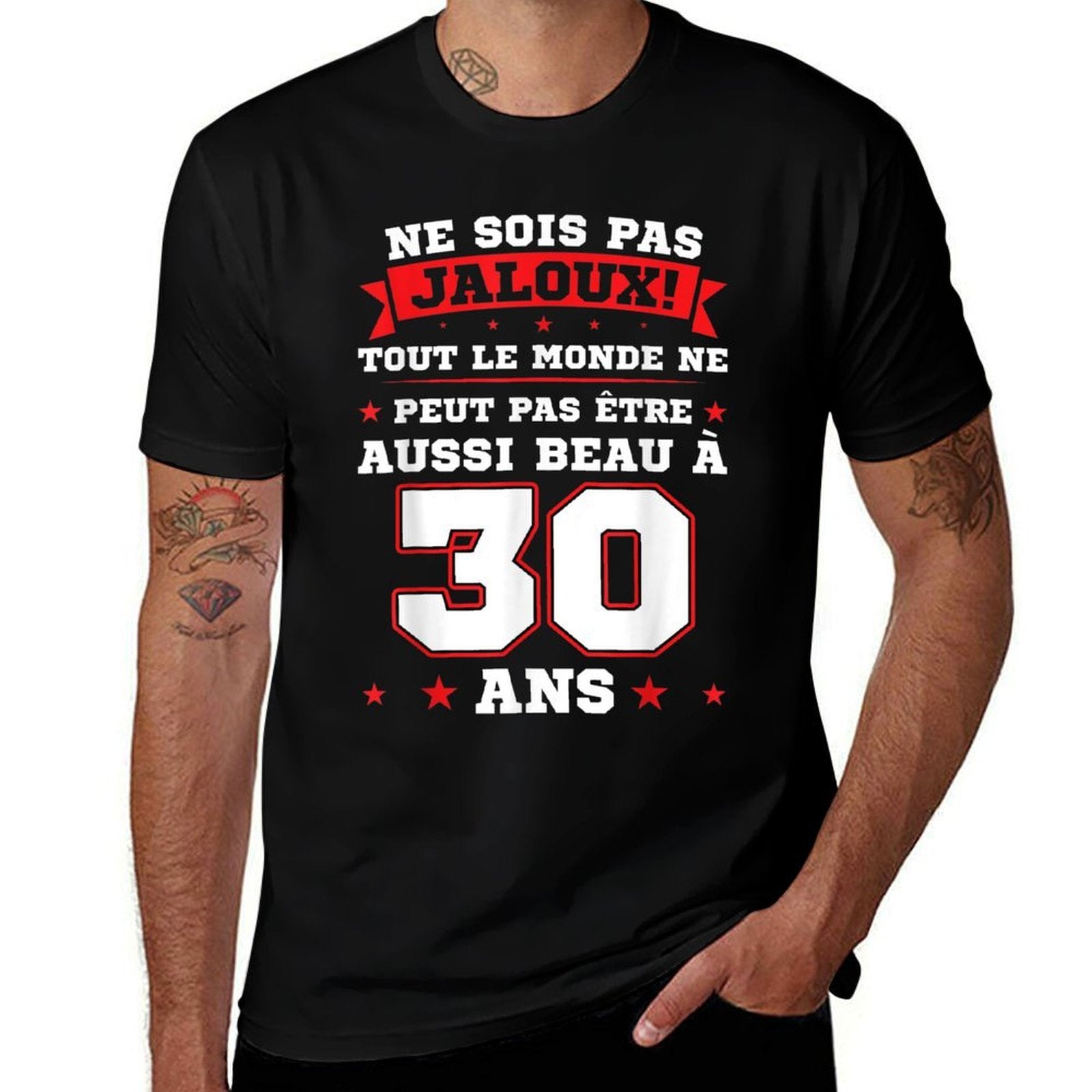 Pas Être Aussi Beau À 30 Ans 30th Birthday  Durable T-Shirt