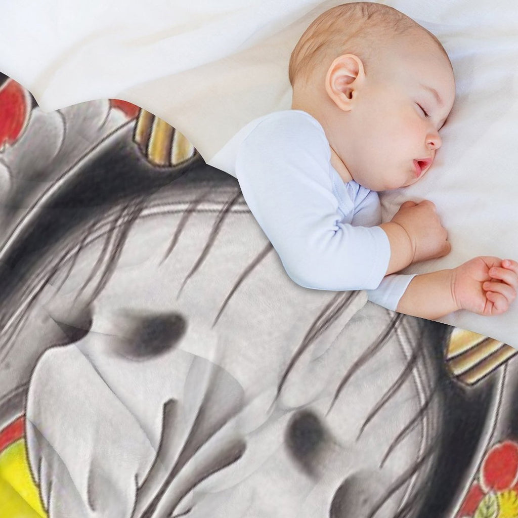 Goro Majima Hanya Tattoo Large Version Travel-friendly Throw Blanket