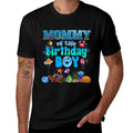 Mommy Of The Birthday Boy Aquarium Sea Animals Matching  Slim-fit Cut T-Shirt