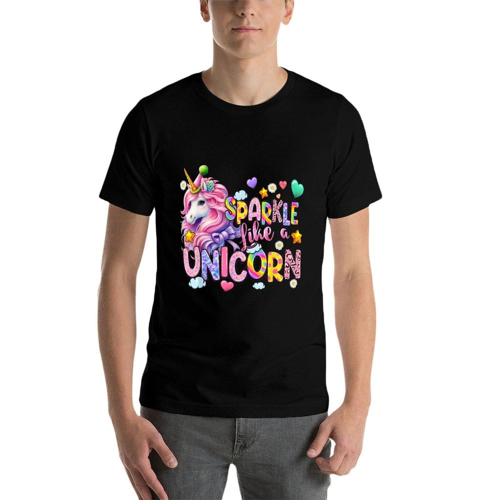 Womens Sparkle Like A Unicorn Cute  Lightweight T-Shirt