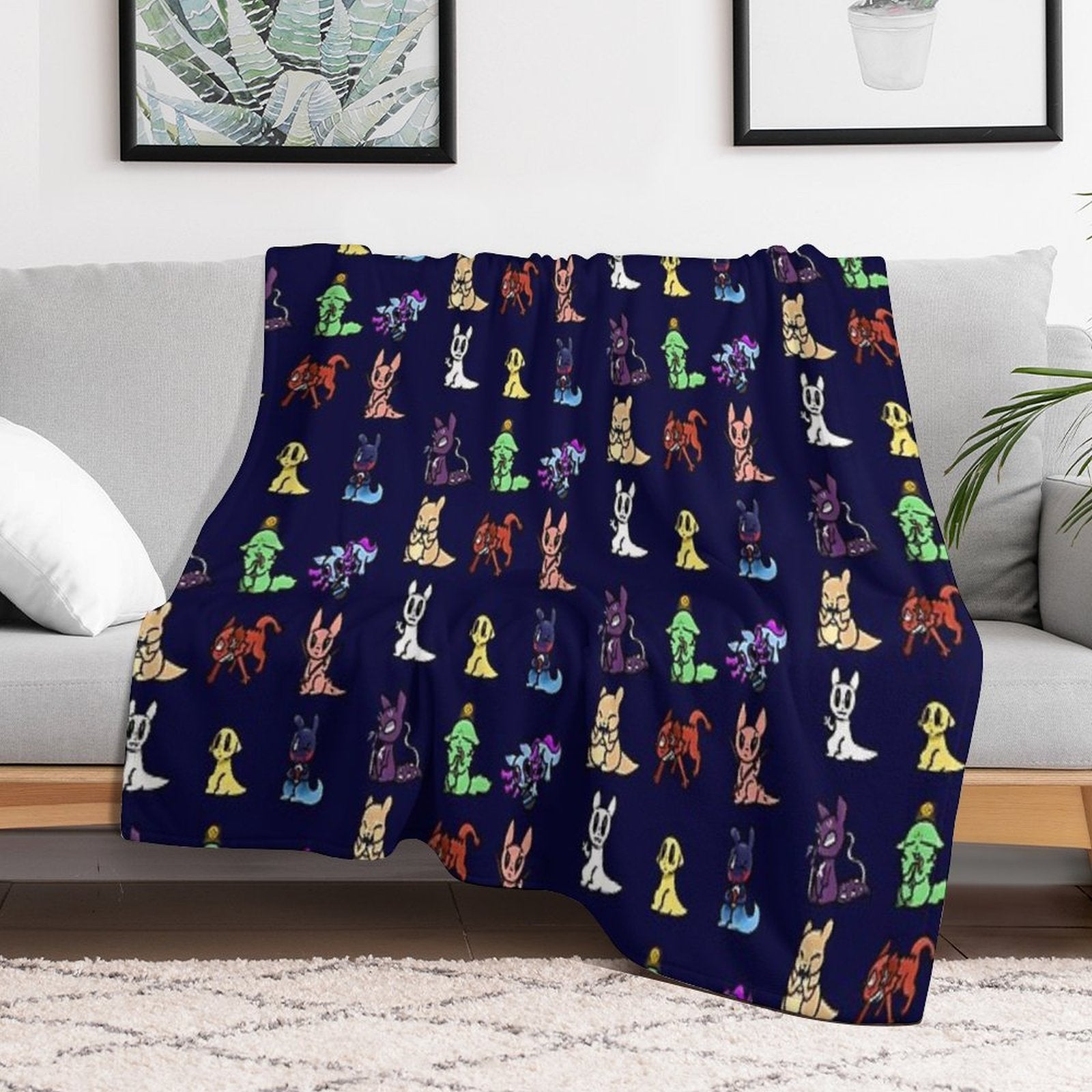 Rainworld Downpour Scugs Multi-functional Throw Blanket