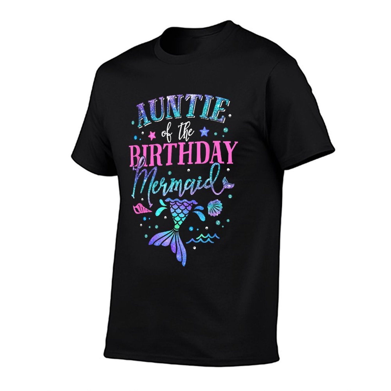 Auntie Of The Birthday Mermaid Party Matching Family  Soft T-Shirt