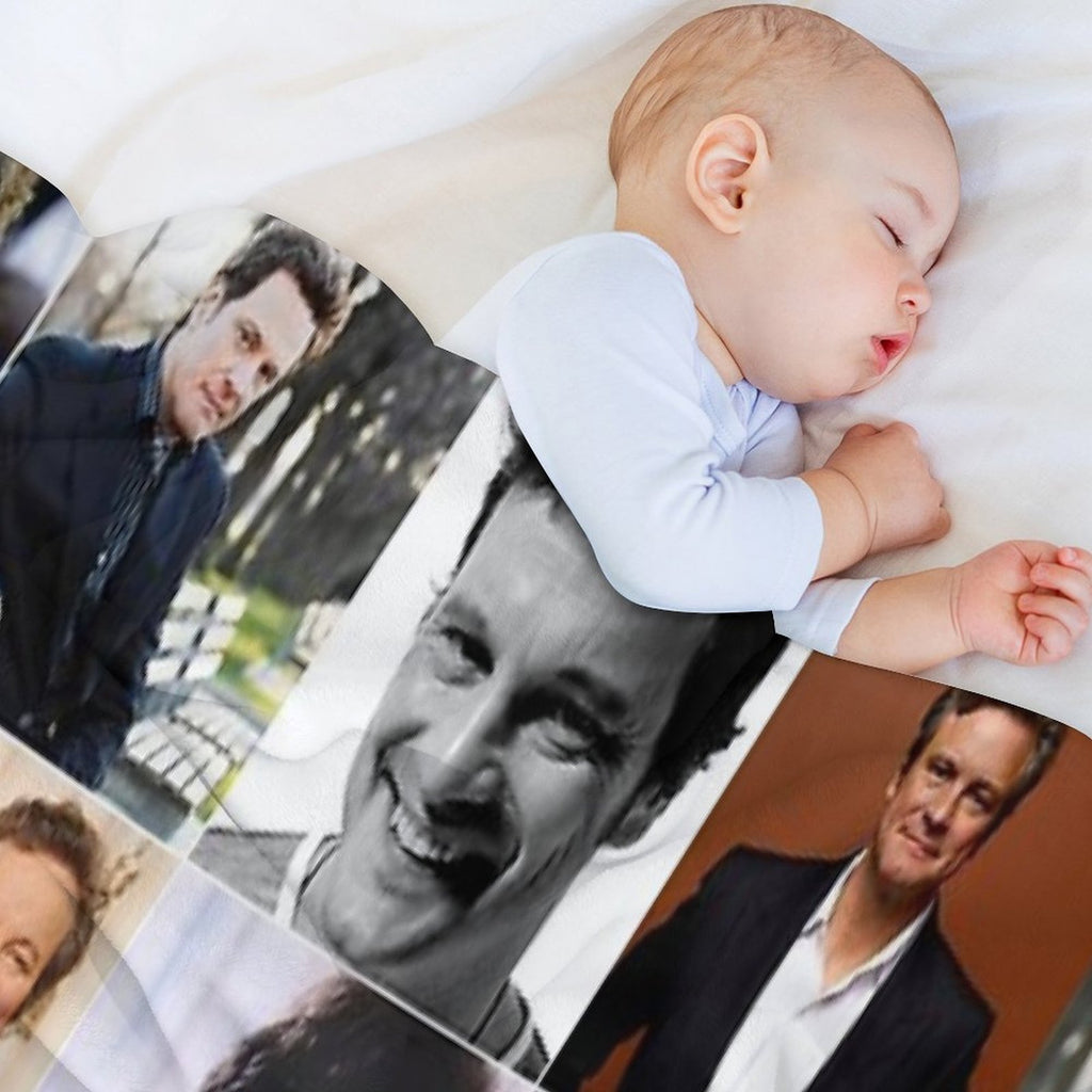 Colin Firth Photo Collage Compact Throw Blanket