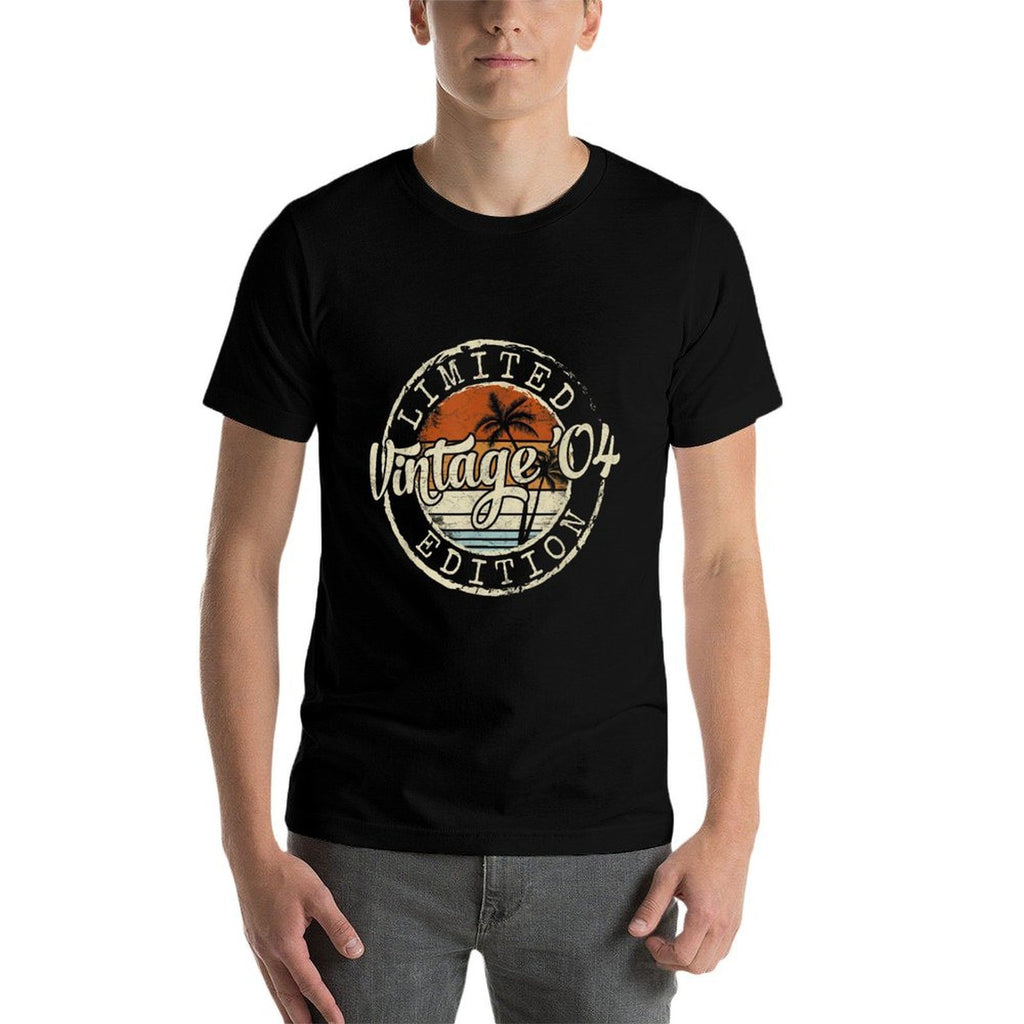 Vintage 2004 21st Birthday Gifts For Men Women 21 Year Old  High-quality Stitching T-Shirt